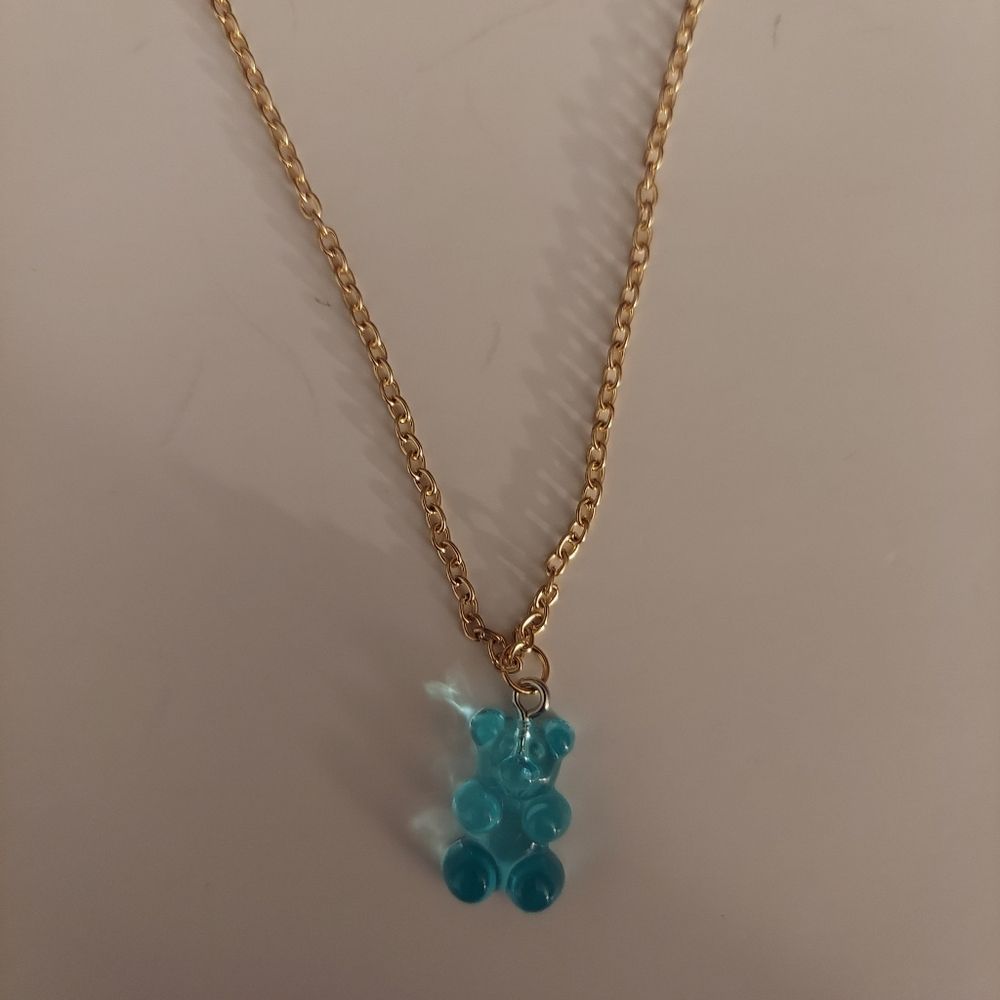 Gummy Bear Pendant Necklace & Drop Earrings - Picture 4 of 4